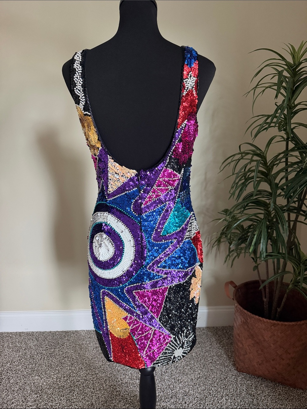 Alyce Paris Multicolor Sequin Sleeveless Bodycon Dress - Picture 3 of 8